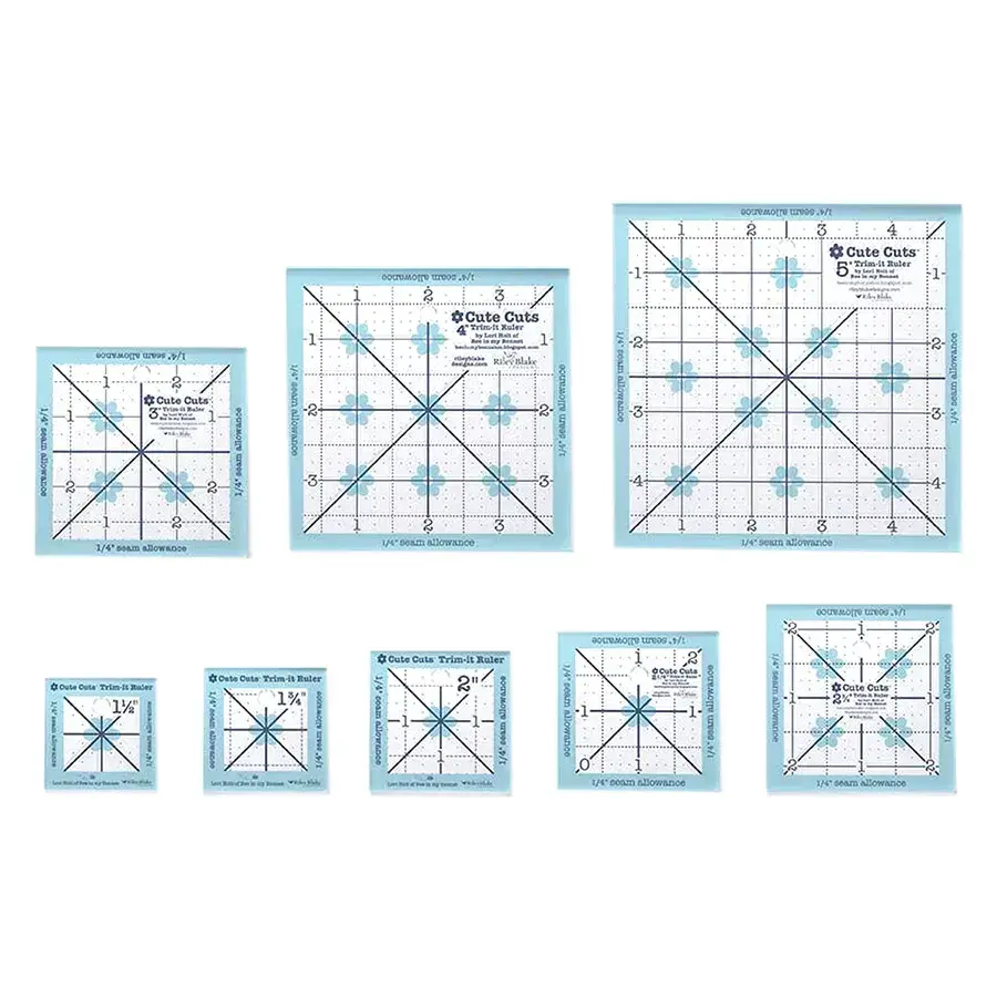 Lori Holt Cute Cuts Trim-it In-Between Sizes Ruler Set STTI-46831