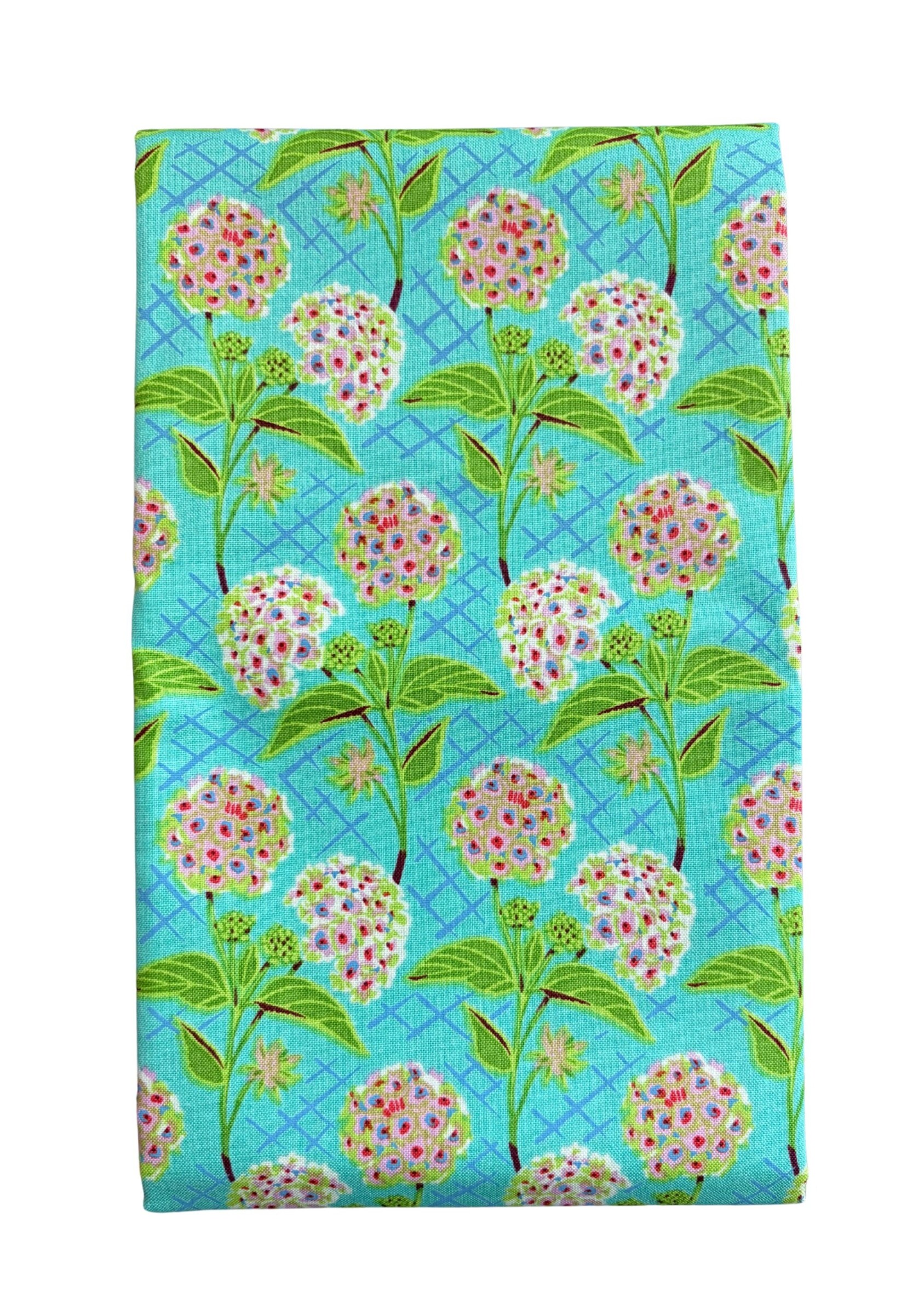 Blue/Pink Trellis Quilt Fabric | Kaffe Fassett Our Fair Home for Free Spirit Fabrics | 1 Yard Precut