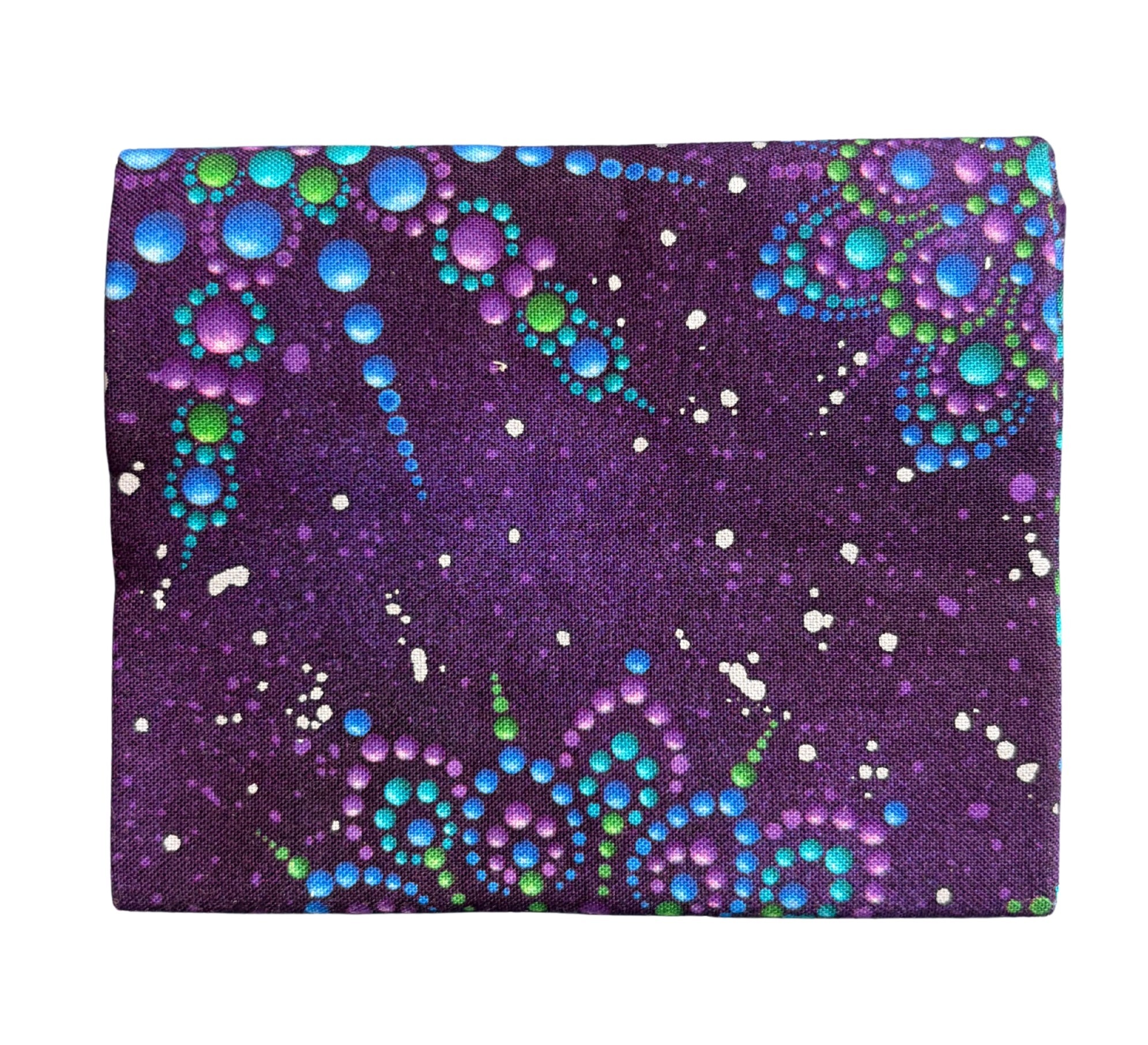 Blue/Teal Star Dots Quilt Fabric | Benartex On Dragonfly Wings Collection | Purple Blue Fat Quarter