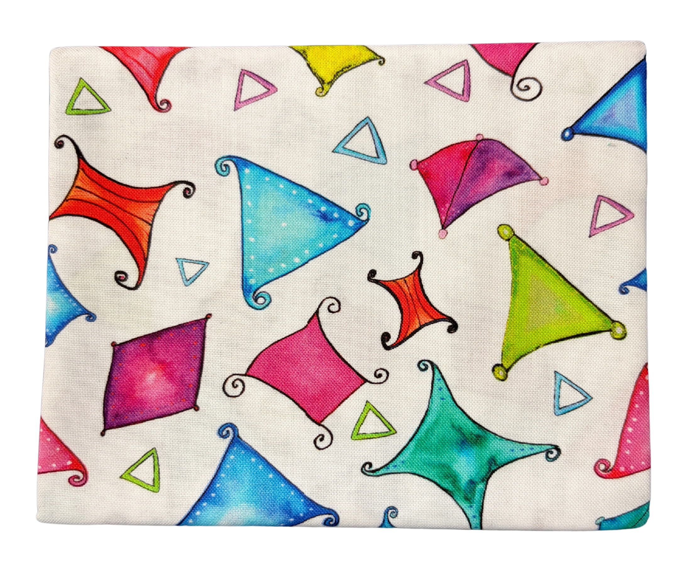 Fat Quarter | Benartex Color and Light Collection | Multi Colored on White Quilt Fabric