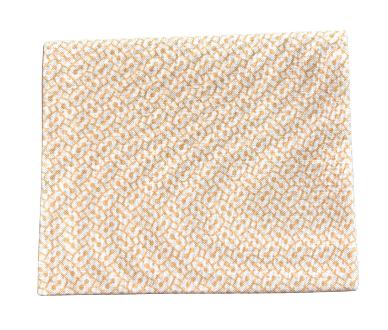 Light Orange White Quilt Fabric | Benartex Color Up Collection | Chain Link Fat Quarter