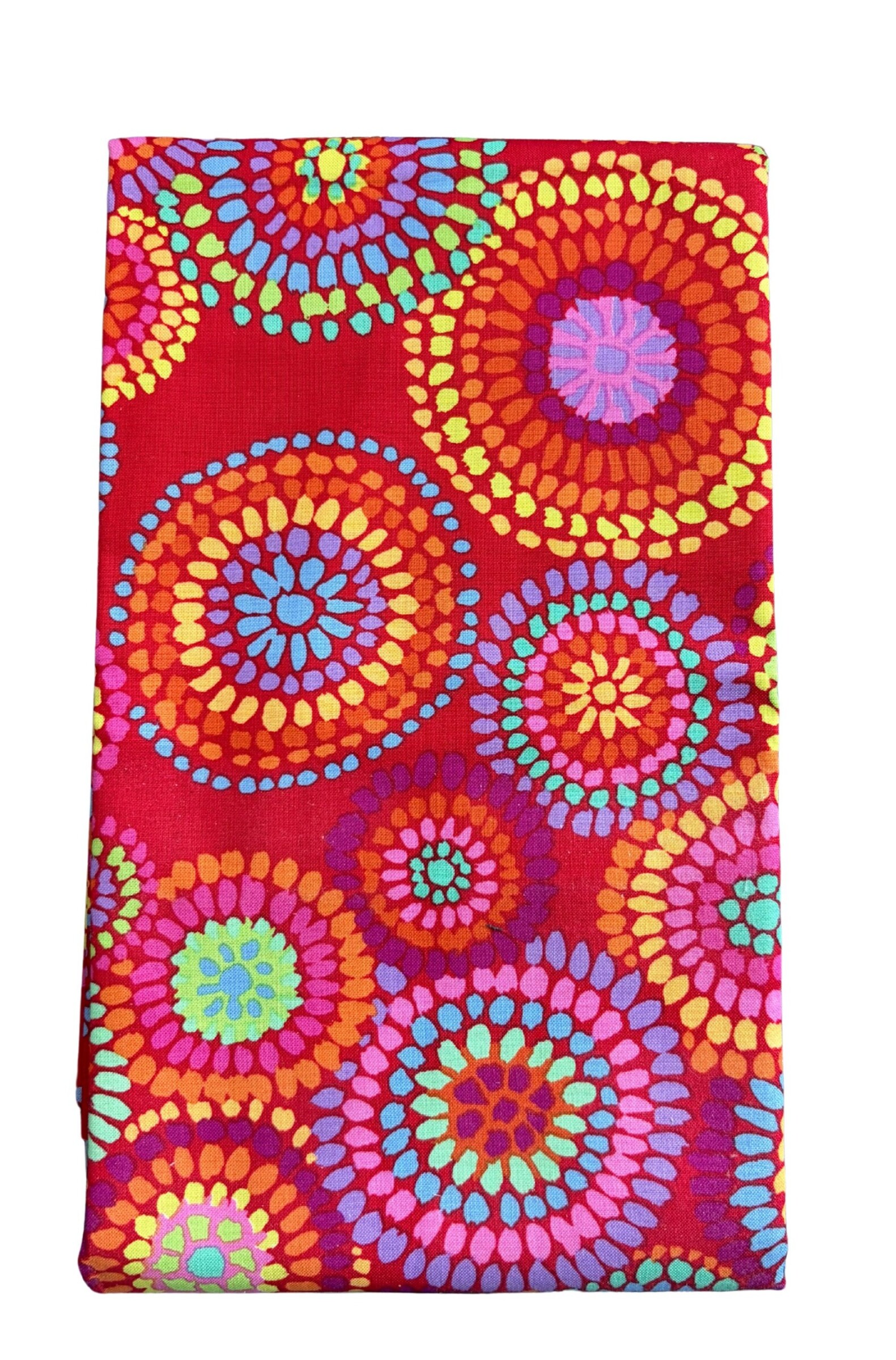 Multi Colored Mosaic Circles Quilt Fabric | Kaffe Fassett for Free Spirit Fabrics | 1 Yard Precut