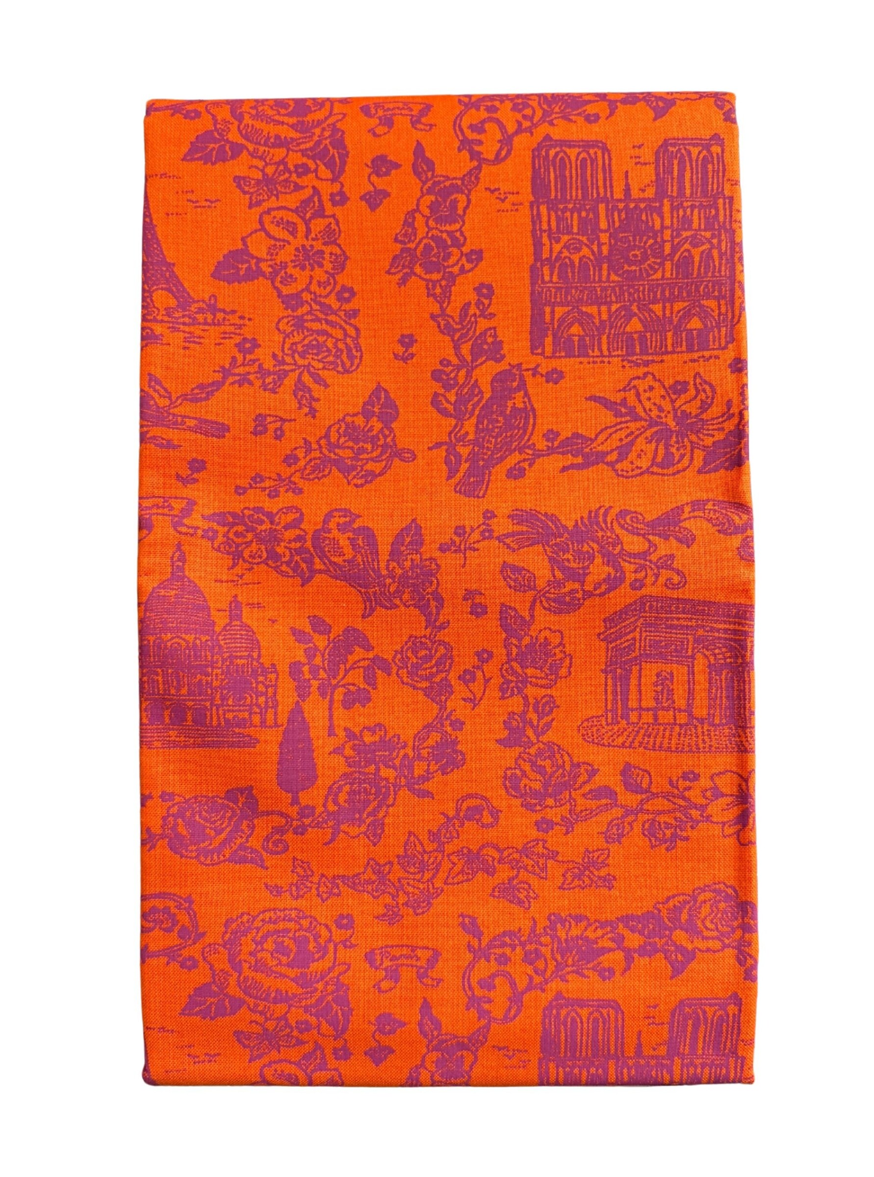 Orange/Purple Sightseeing Tonal Quilt Fabric | Free Spirit Fabrics A Spring in Paris | 1 Yard Precut