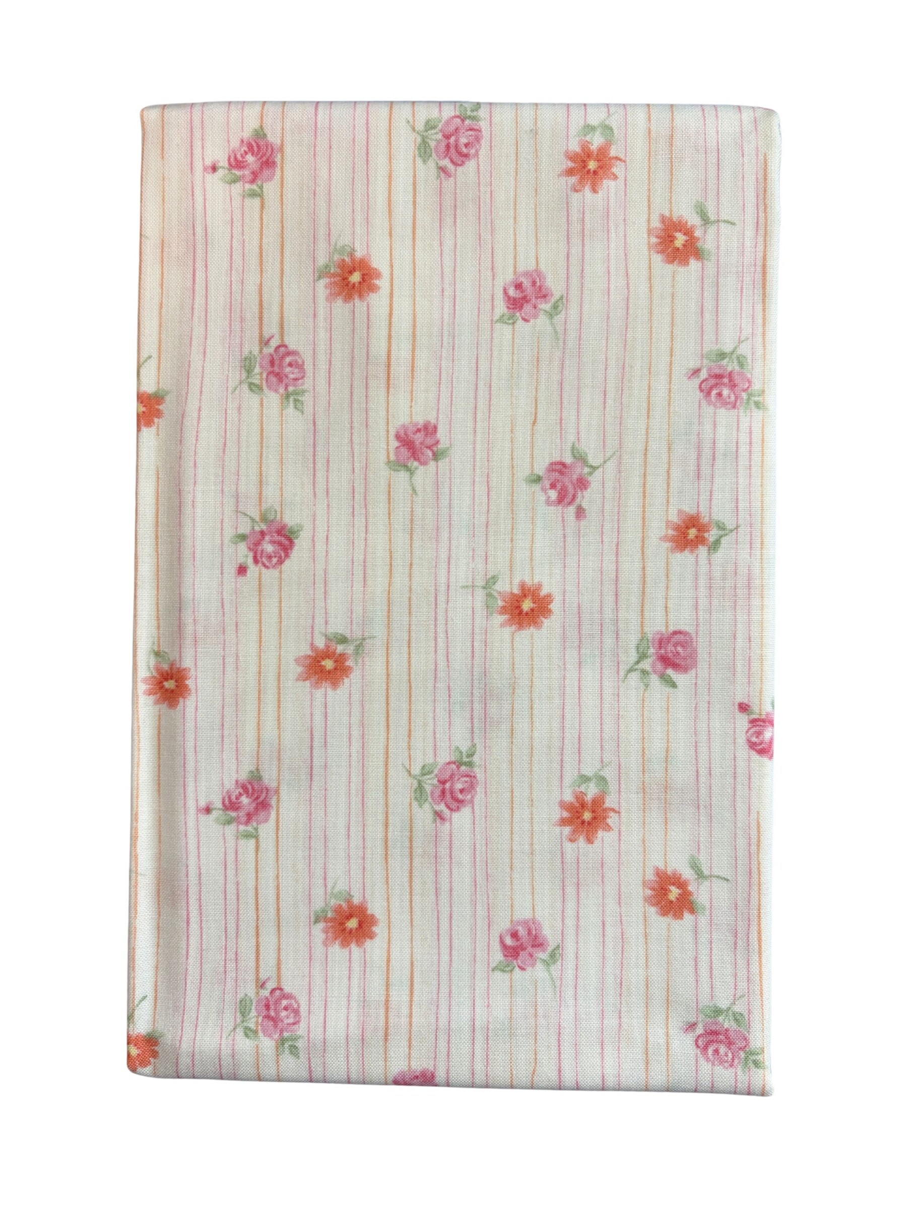 Small Pink/Orange Floral Quilt Fabric | Benartex Sweet Baby Rose | 1 Yard Precut