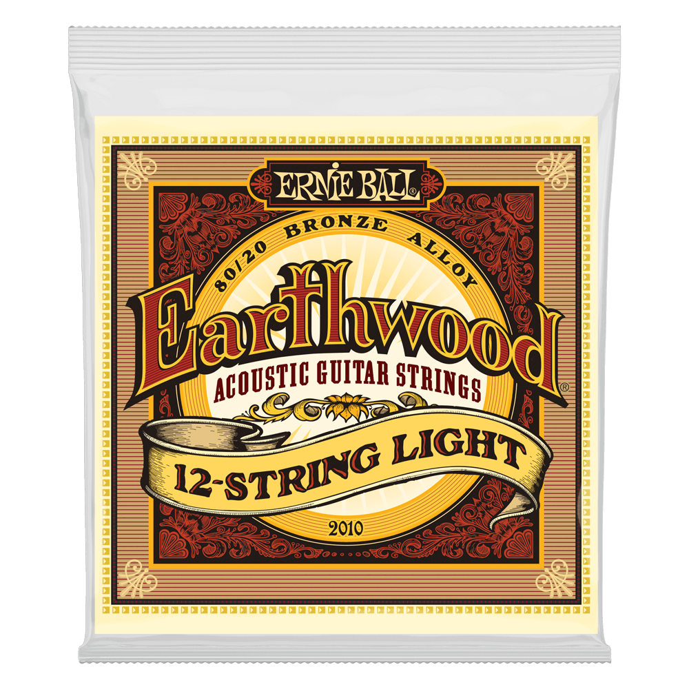 Ernie Ball Light Earthwood 80/20 Bronze 12-String Acoustic Guitar Strings 9-46 Gauge