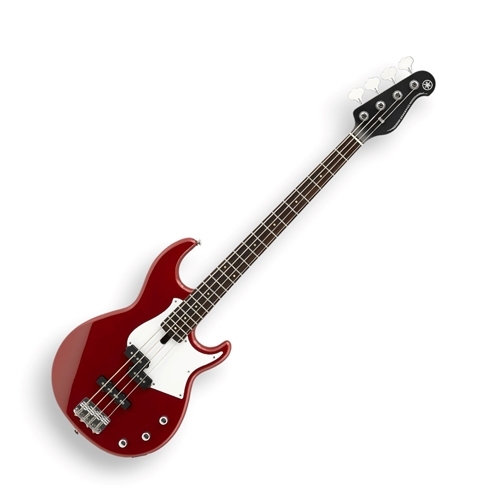 Yamaha BB234RR 4-String; bolt-on neck, alder body, maple neck, ceramic pickups; Raspberry Red
