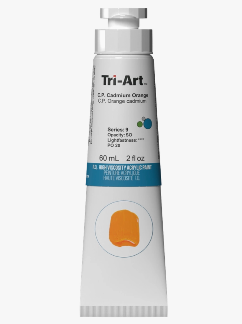 Tri-Art High Viscosity 60ml C.P. Cadmium Orange