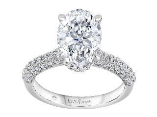 14 kt White Gold 3.00ct .75tw lab grown VS2+ Clarity, F+ Colour RNG