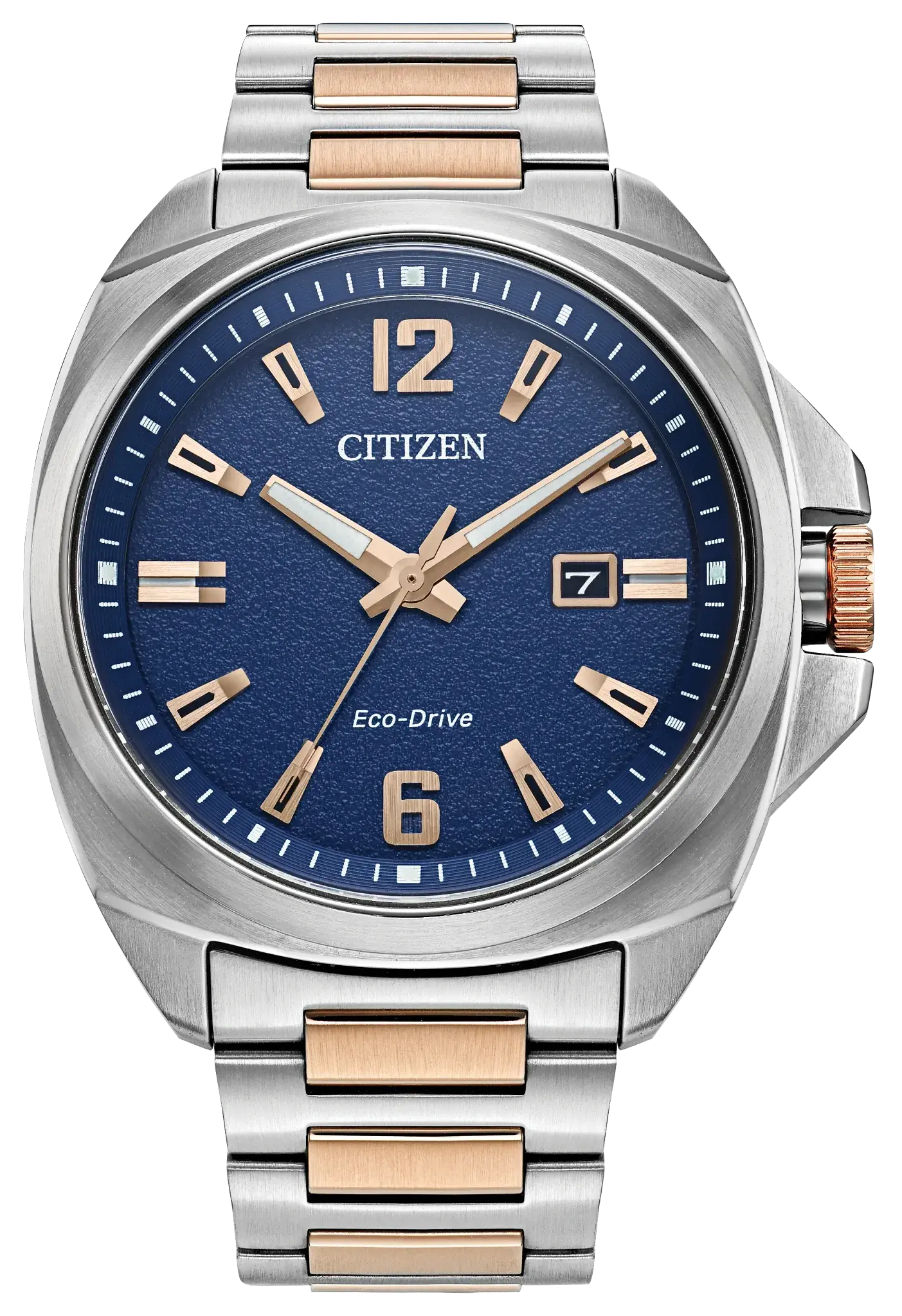 Citizen Eco drive watch, Sport Luxury, stainless steel with rose tones 42MM #AW1726-55