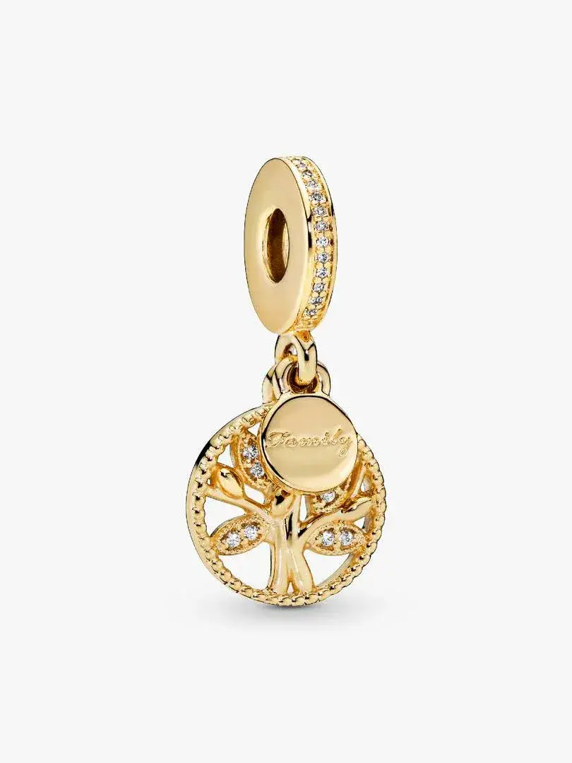 Family Heritage, Clear CZ Family tree PANDORA Shine dangle with clear cubic zirconia #768661C01