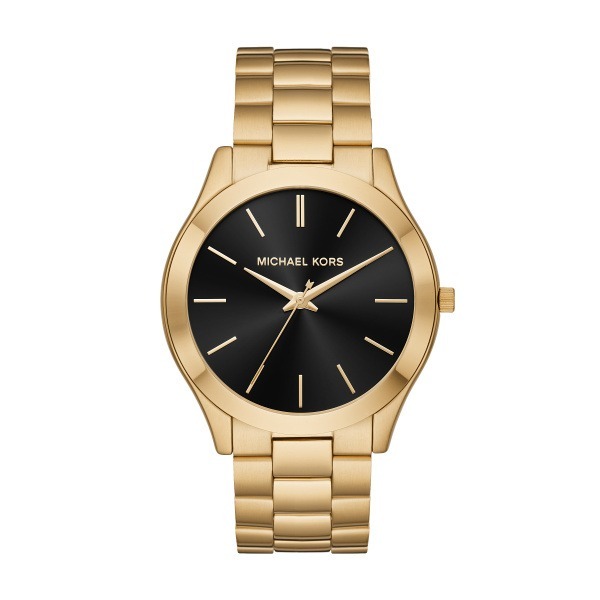 Michael Kors Oversized Slim Runway Gold-Tone Watch, 44mm Case #MK8621