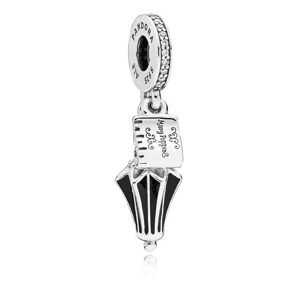 Disney Mary Poppins Umbrella Dangle Pandora Charm (RETIRED) #797507CZ