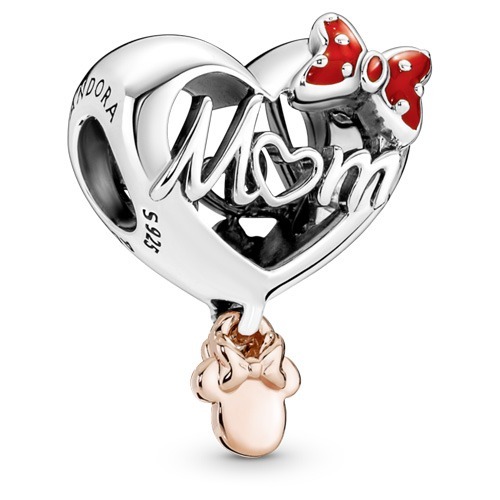 Disney Minnie Mouse Mom Heart Pandora Charm (RETIRED) #781142C01