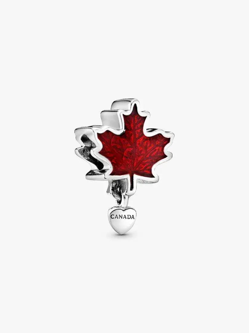 Canada Red Maple Leaf Pandora Charm #797207EN07