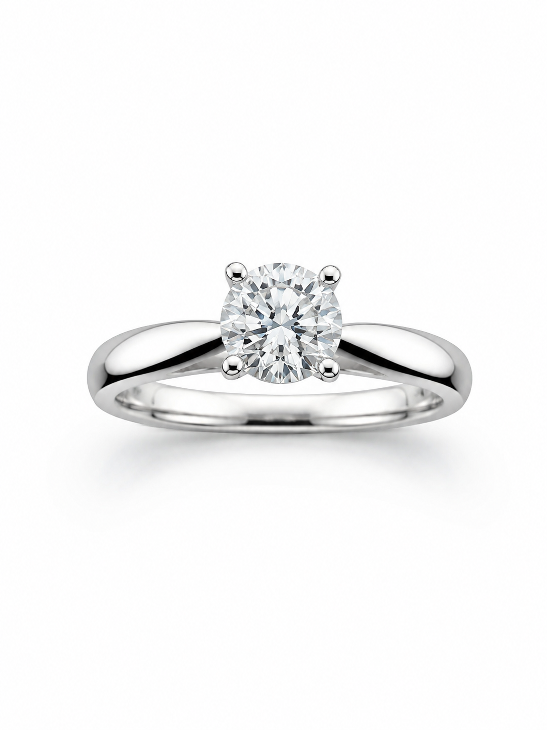 .70ctw Canadian  Pride Round Solitiaire dia ring, SI1 clarity F Colour 14K WG CERT#1793 Report# CP 942601