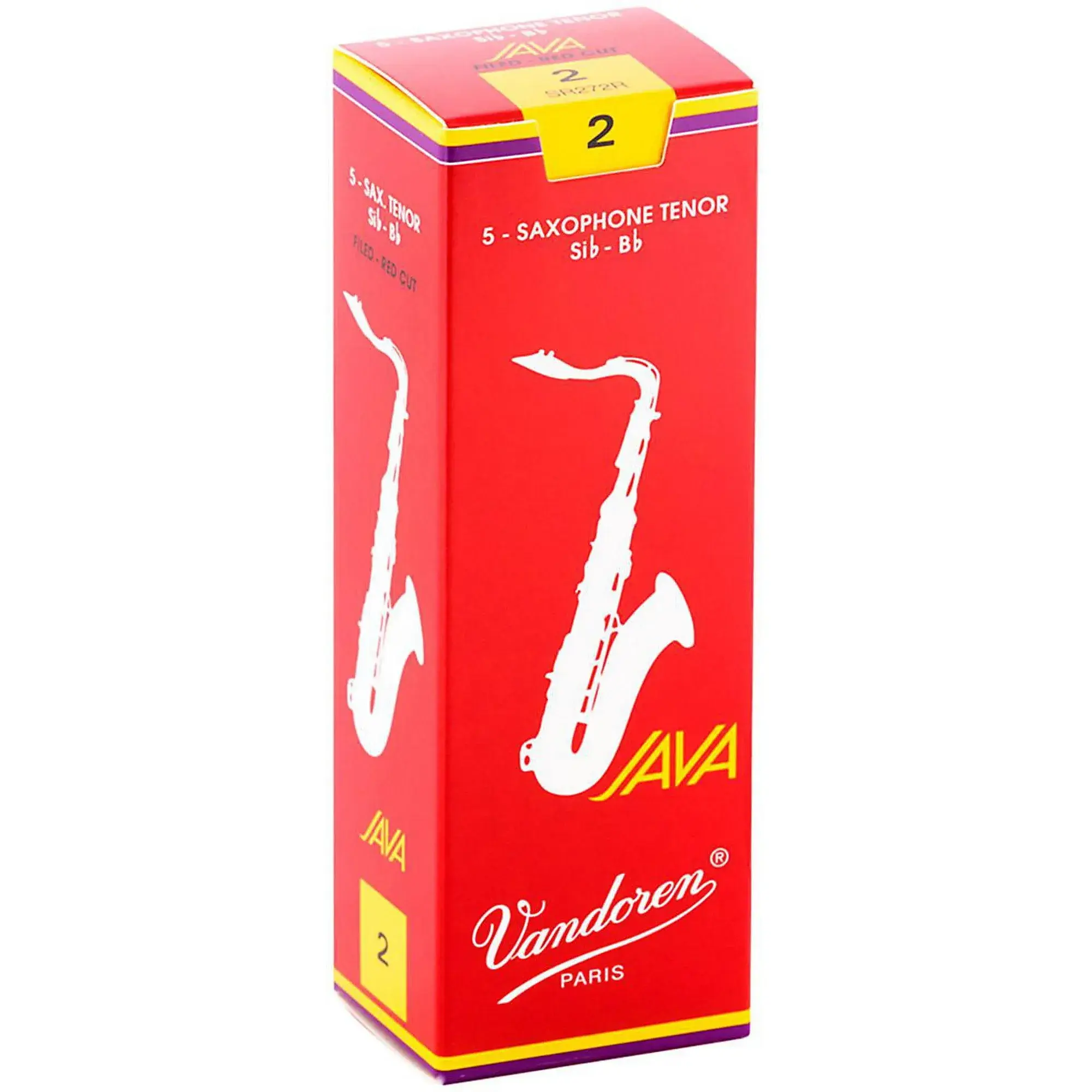 Vandoren Java Red Tenor Sax Reeds| 2.0 (Box of 5) 