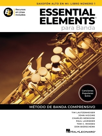 Essential Elements para Banda – Saxofón Alto en Mib Libro Número 1 (en Español)