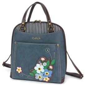 CHALA Convertible Backpack Purse - Women Convertible Shoulder Purse with Adjustable Strap - Forget Me Not