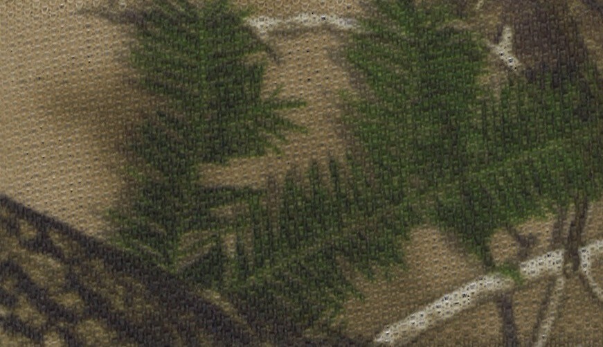 FL02 HTC FALL Auto Flat Knit Headliner, 3/16 x 60 wide, Camo HTC Fall (PER YARD)