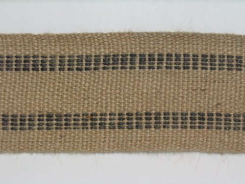 WBF08R Webbing - Jute, 8 lb., (black stripe), 3.5 wide x 72 yds.  (PER ROLL)