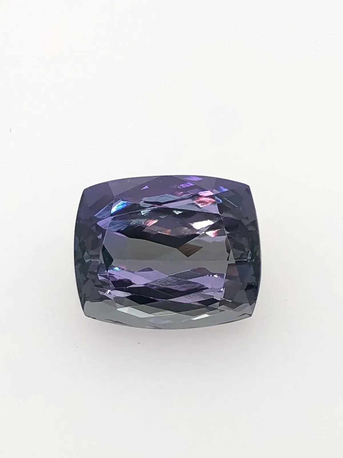 11.57ct Natural Cushion Cut Loose Bi-Color Tanzanite