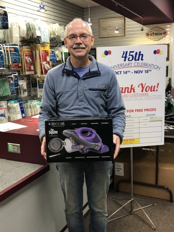 Winner of the Riccar Squire handvac