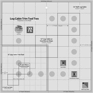 Creative Grids Log Cabin Trim Tool Two 6in & 12in Blocks