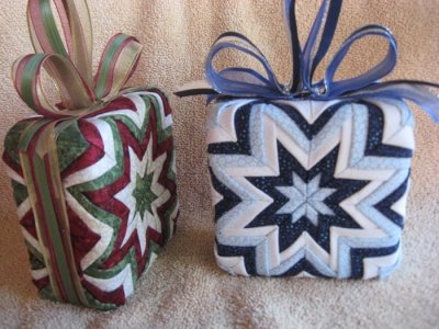 The Gift Box Quilted Holiday Ornaments Pattern - 702535867447
