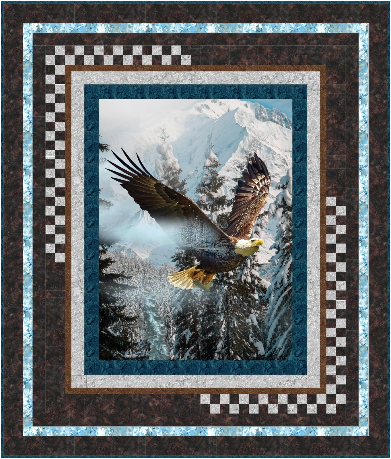 Checkmate quilt pattern. Hard copy.