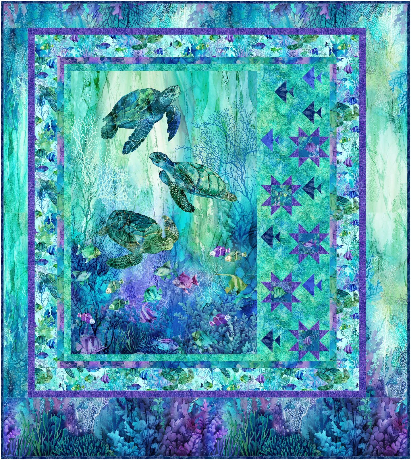 Star Fish quilt pattern. Hard copy.
