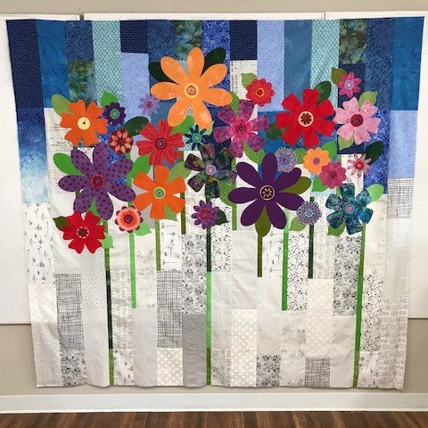 FreeBird Quilting Designs Indah Blossoms applique & pieced quilt PATTERN FreeBird Quilting Designs Indah Blossoms applique & pieced quilt PATTERN