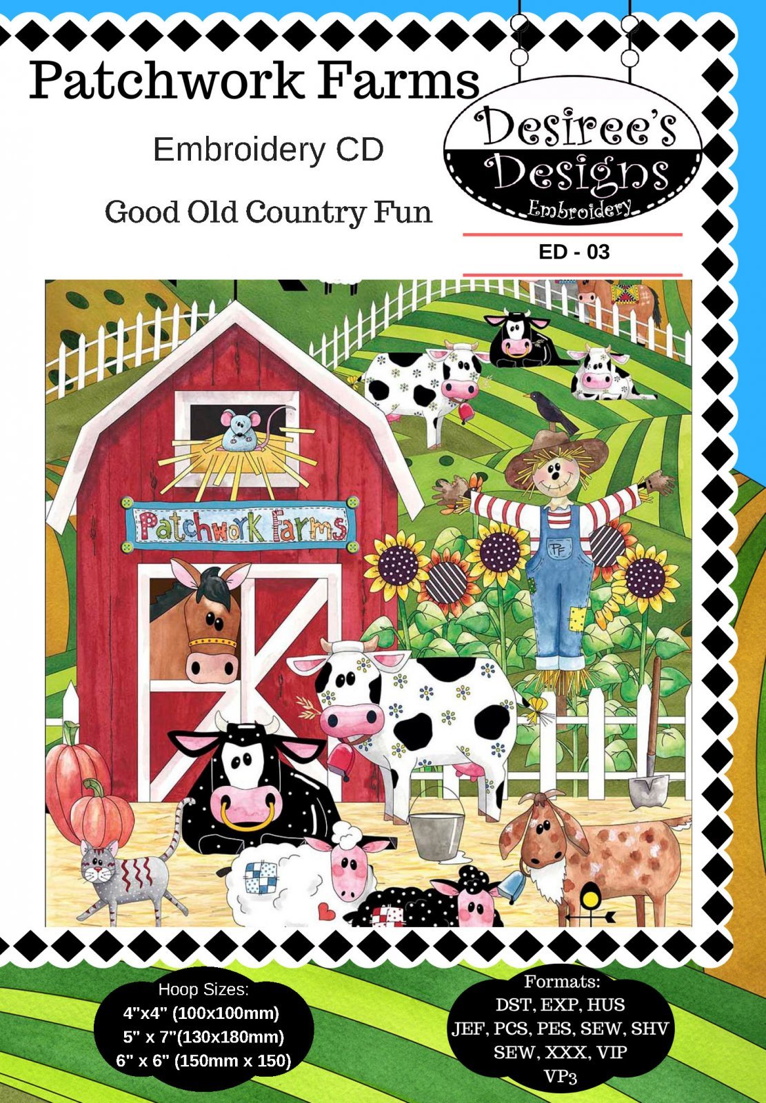 Patchwork Farms Embroidery CD 700381585485