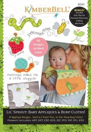 Lil Sprout Baby Applique And Burp Clothes 818514020434