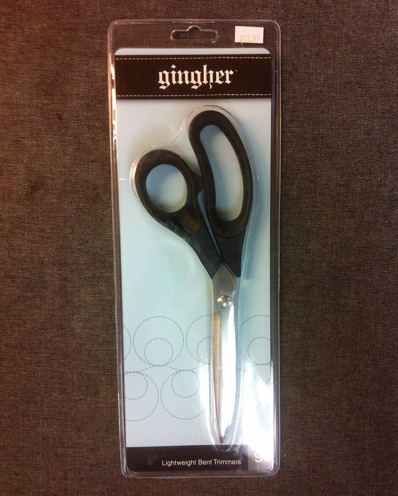 Gingher 9 Lightwgt Bent Scissors 743921211277