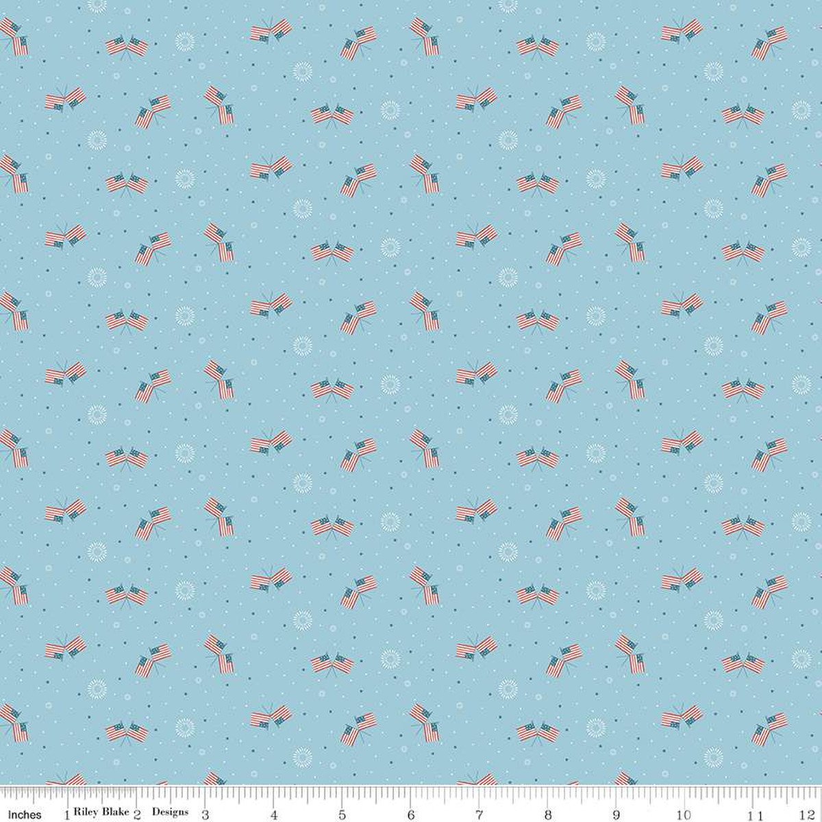 Portsmouth Flags Dream Fabric By Riley Blake Designs