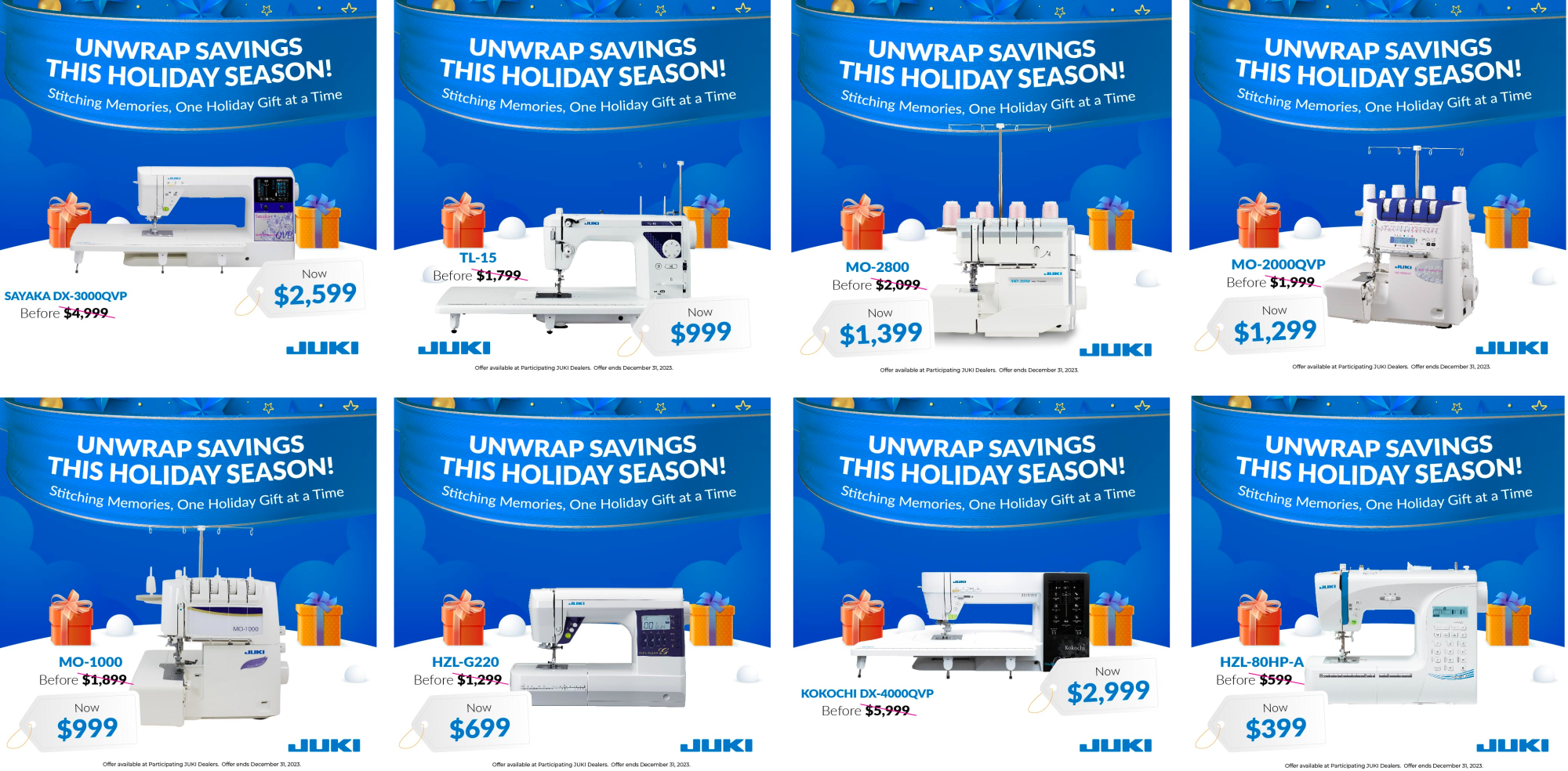Juki Sewing Machines on Sale Nuttall's UT