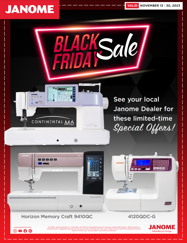 Janome Sewing Machines on Sale Nuttall's UT