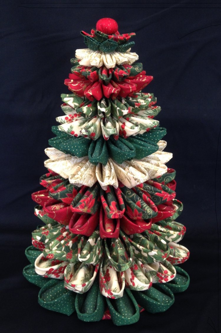 folded fabric christmas tree folded fabric christmas tree
