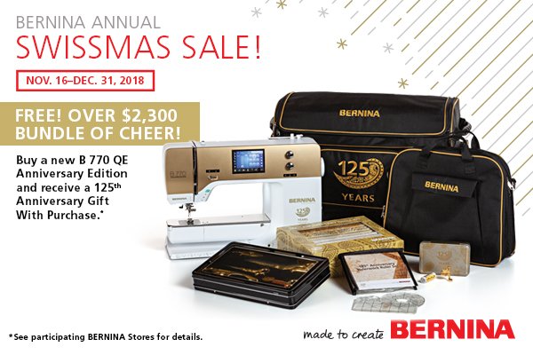 Bernina Anniversary Promotion