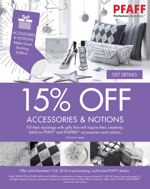Pfaff Accessories 25% off