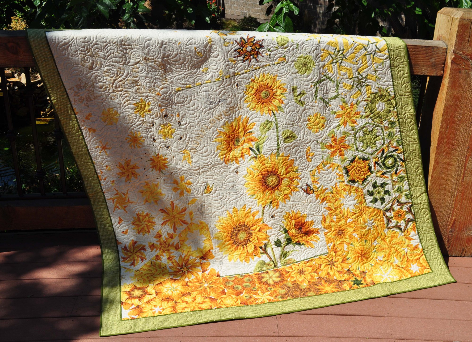 Sunflower One Block Wonder Quilt - 66 x 70