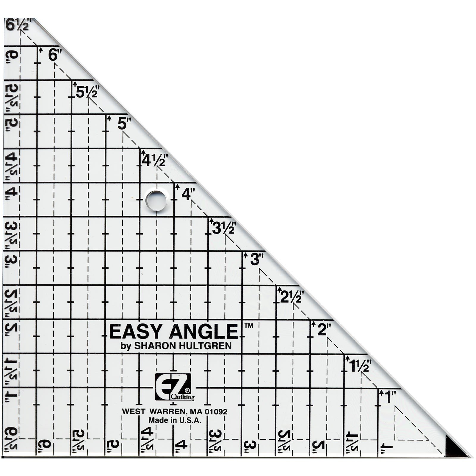 Ez quilting by Sharon Hultgreen. 1/" -6/" easy three quilting rulers