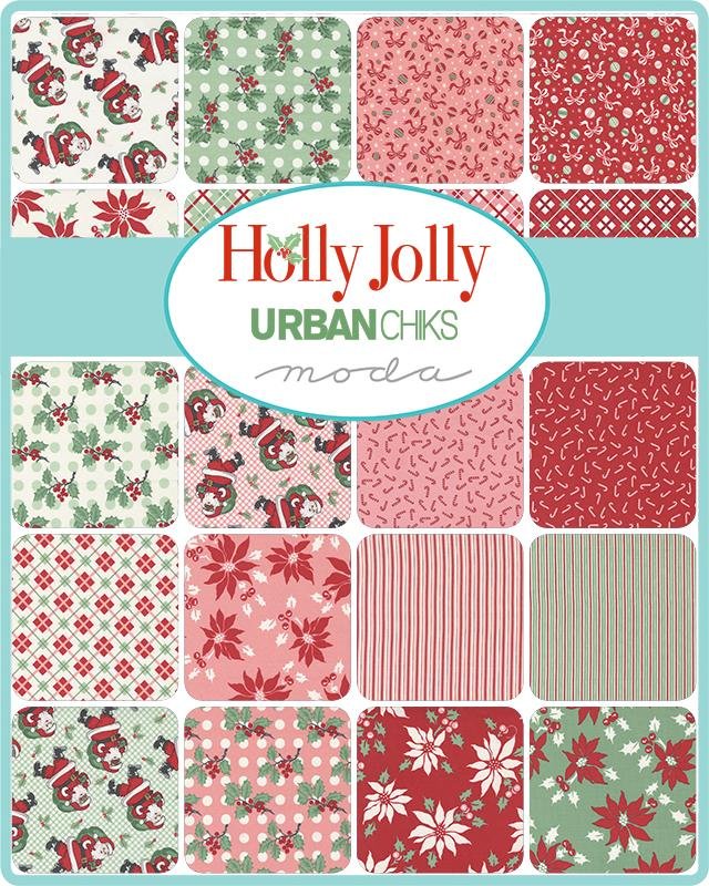Holly Jolly Jelly Roll by UrbanChiks for Moda 31180JR - 752106674745