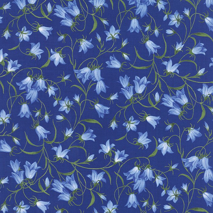 Summer Breeze III Bluebells Royal Blue by Sentimental Studios for Moda