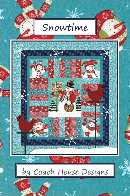 Snowtime by Coach House CHD1339 Quilt Pattern Features Fabric Be Jolly
