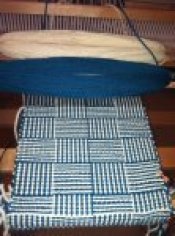 Log Cabin Weaving Sample