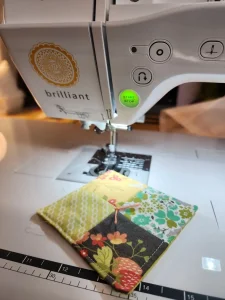 sewing machine with patch