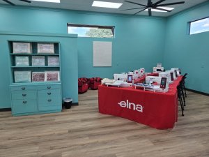 Full line up of Elna machines 