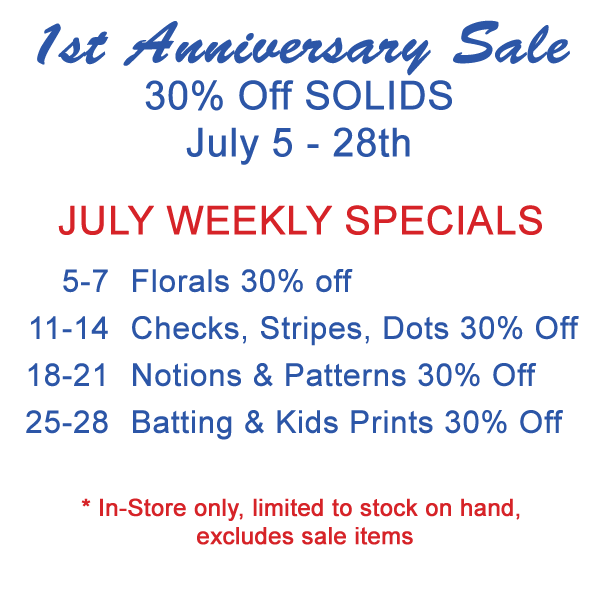 Anniversary Sale