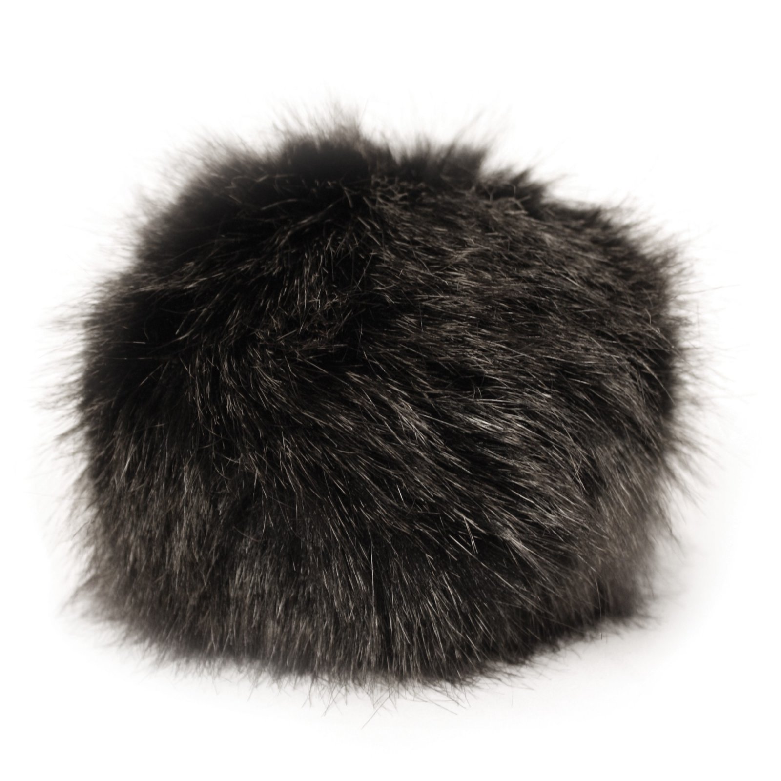 Bernat Faux Fur Pompom, Black Mink